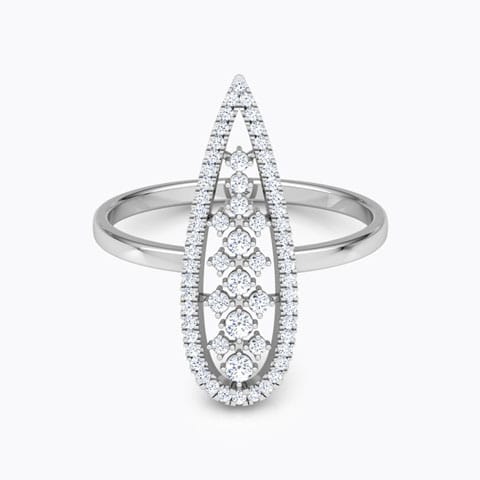 Pear Lattice Diamond Ring Pear Lattice Diamond Ring