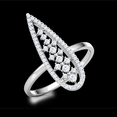 Pear Lattice Diamond Ring Pear Lattice Diamond Ring