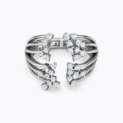 Swing Cluster Diamond Ring