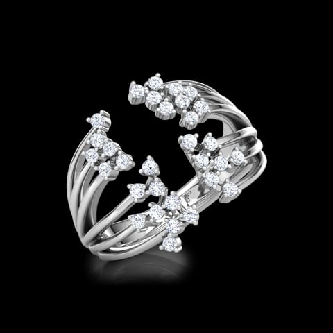 Swing Cluster Diamond Ring