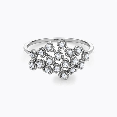 Blossom Cluster Diamond Ring
