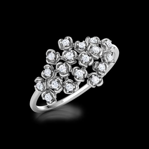 Blossom Cluster Diamond Ring
