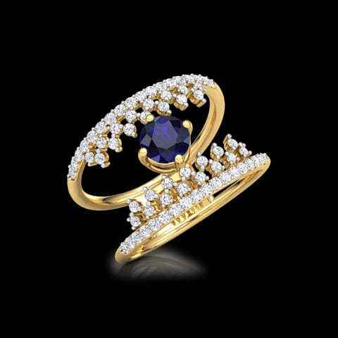 Crown Azure Diamond Ring Crown Azure Diamond Ring