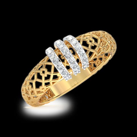 Linear Mesh Diamond Ring Linear Mesh Diamond Ring