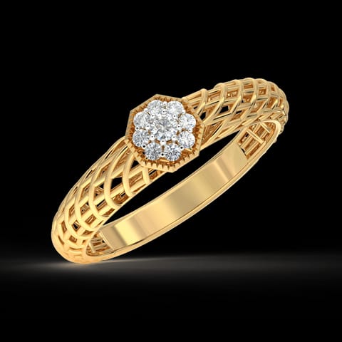 Hex Mesh Diamond Ring Hex Mesh Diamond Ring
