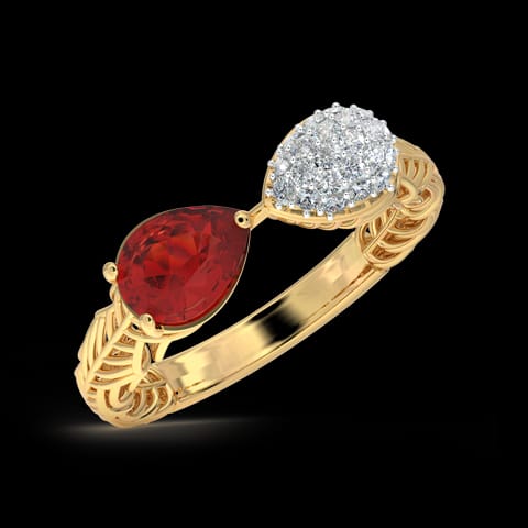 Pear Mesh Diamond Ring Pear Mesh Diamond Ring