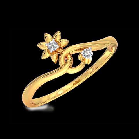 Twine Bloom Diamond Ring