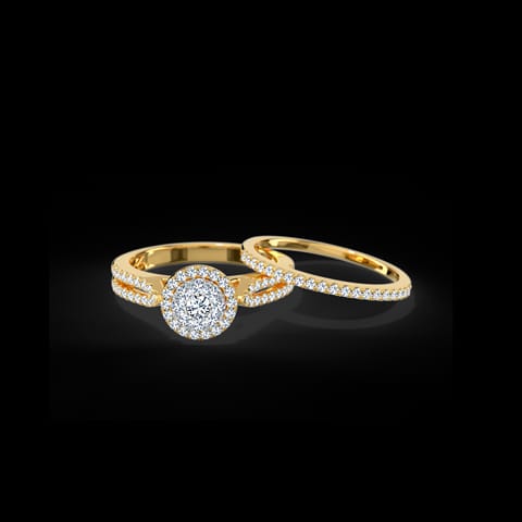 Radiating Diamond Bridal Ring Set Radiating Diamond Bridal Ring Set