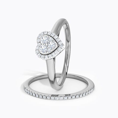 Scintillating Diamond Bridal Ring Set