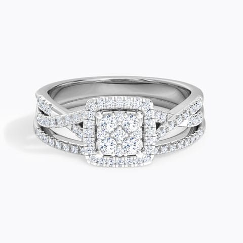 Flashing Diamond Bridal Ring Set Flashing Diamond Bridal Ring Set