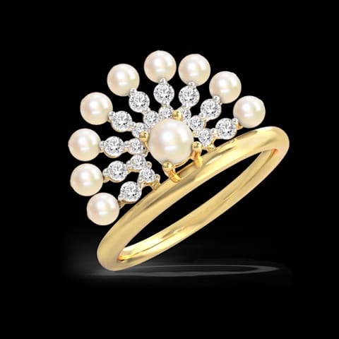 Plie Pearl Ring