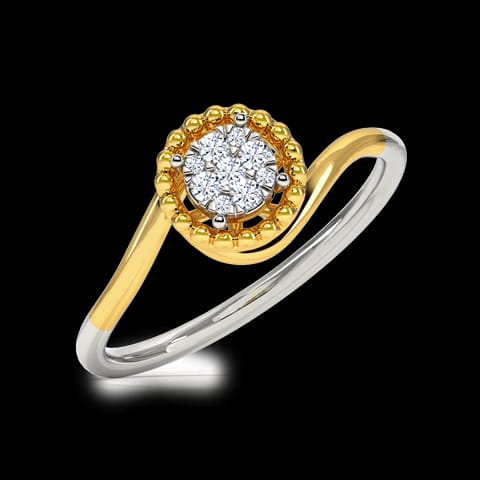 Cluster Miligrain Diamond Ring Cluster Miligrain Diamond Ring