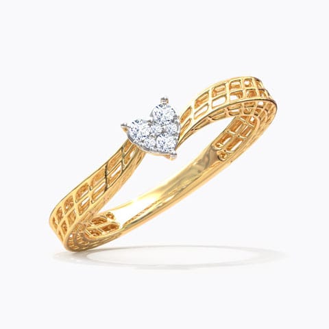 Love Mesh Diamond Ring