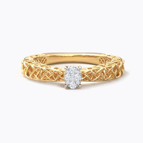 Ovate Mesh Diamond Ring Ovate Mesh Diamond Ring