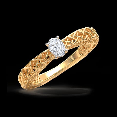 Ovate Mesh Diamond Ring Ovate Mesh Diamond Ring