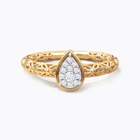 Pyrus Mesh Diamond Ring