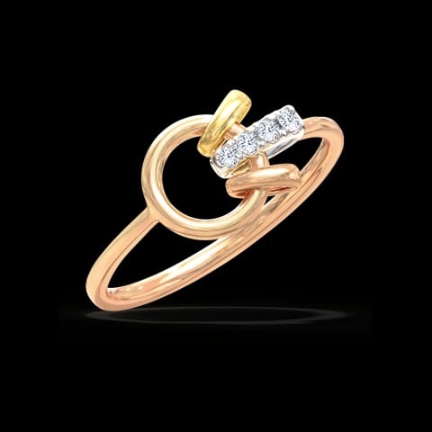 Rose Interlooped Diamond Ring Rose Interlooped Diamond Ring