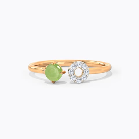 Peridot Orb Gemstone Ring