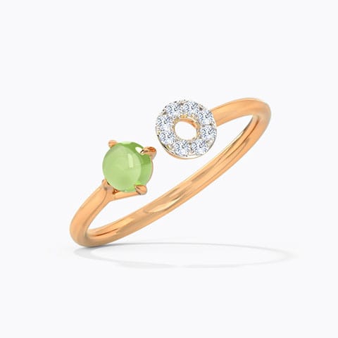 Peridot Orb Gemstone Ring