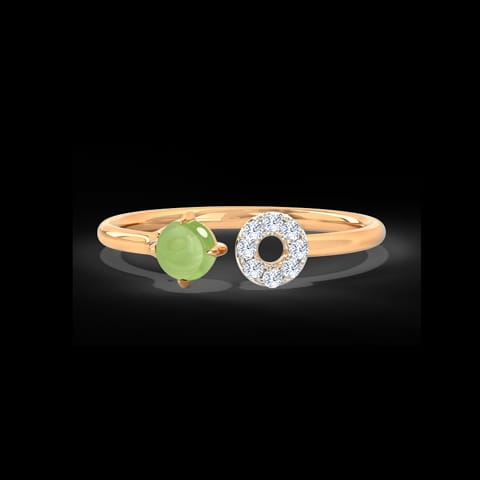 Peridot Orb Gemstone Ring