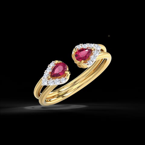 Rosy Drop Gemstone Ring Rosy Drop Gemstone Ring