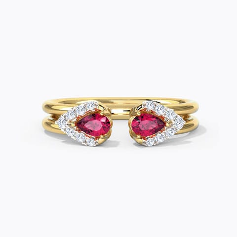Rosy Drop Gemstone Ring Rosy Drop Gemstone Ring