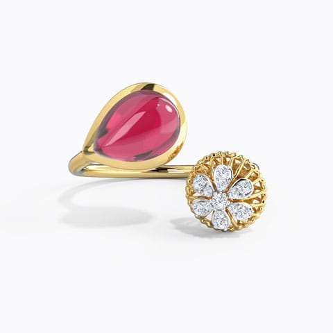 Scarlet Bloom Gemstone Ring Scarlet Bloom Gemstone Ring