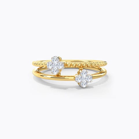 Twin Clover Diamond Ring Twin Clover Diamond Ring