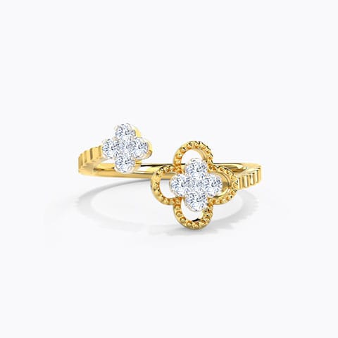 Ornate Clover Diamond Ring Ornate Clover Diamond Ring