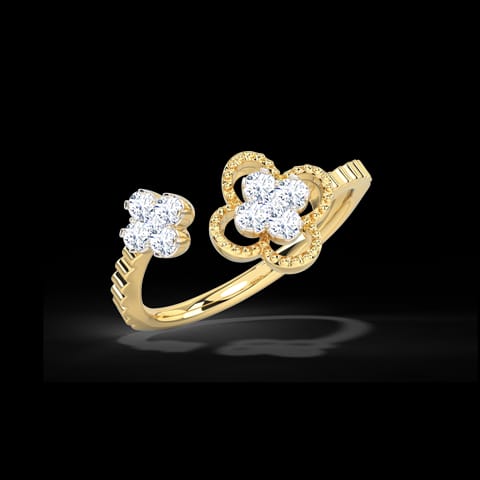 Ornate Clover Diamond Ring Ornate Clover Diamond Ring