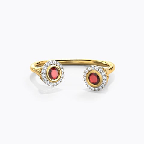 Alluring Deuce Gemstone Ring