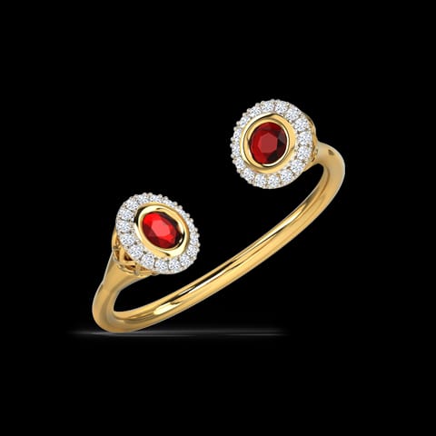 Alluring Deuce Gemstone Ring