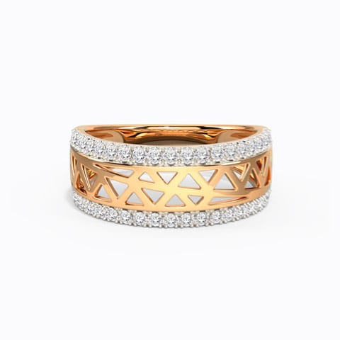 Trigon Cutout Diamond Band