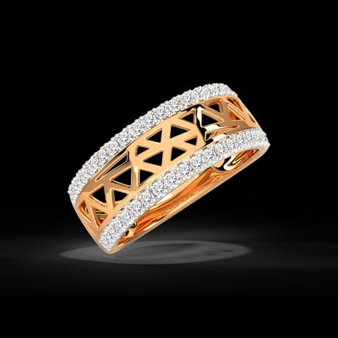 Trigon Cutout Diamond Band