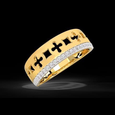 Jigsaw Cutout Diamond Band Jigsaw Cutout Diamond Band