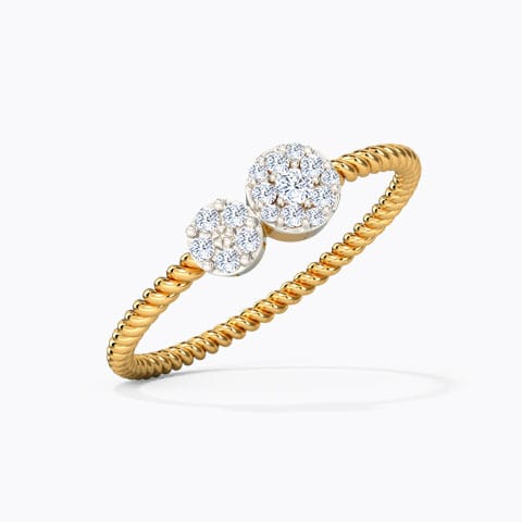 Twain Cluster Diamond Ring Twain Cluster Diamond Ring