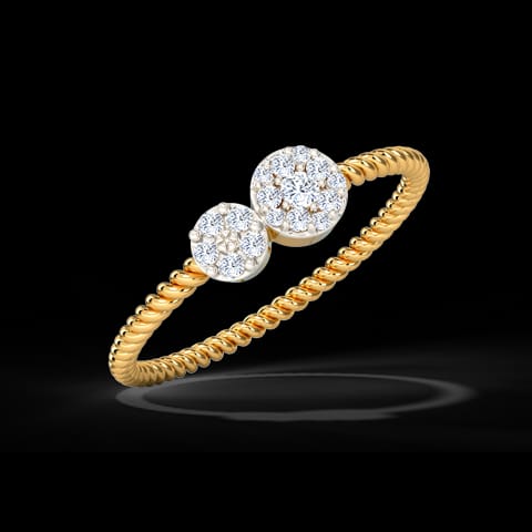 Twain Cluster Diamond Ring Twain Cluster Diamond Ring