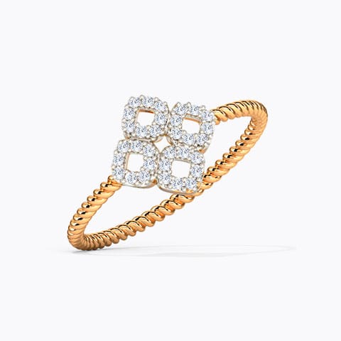 Glinting Bloom Diamond Ring
