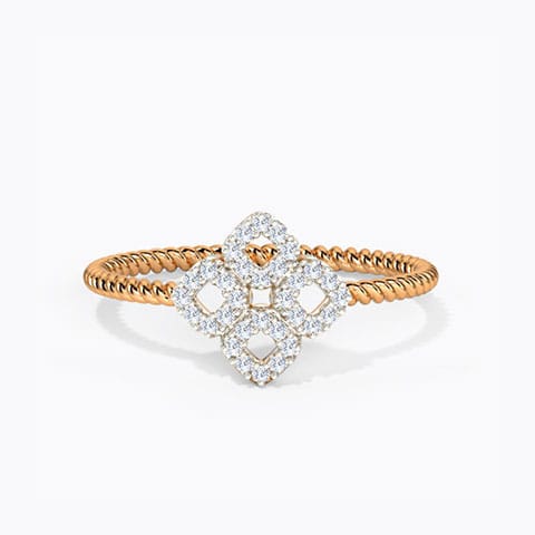 Glinting Bloom Diamond Ring