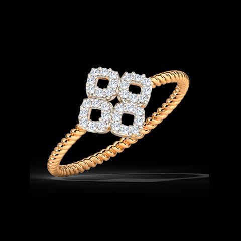Glinting Bloom Diamond Ring