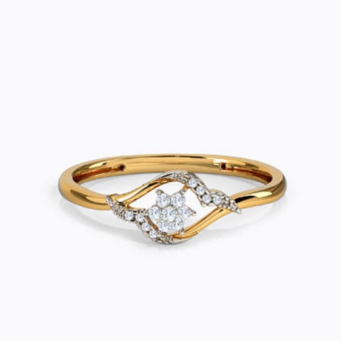 Gleaming Ornate Diamond Ring
