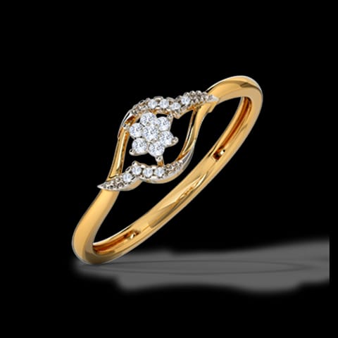 Gleaming Ornate Diamond Ring