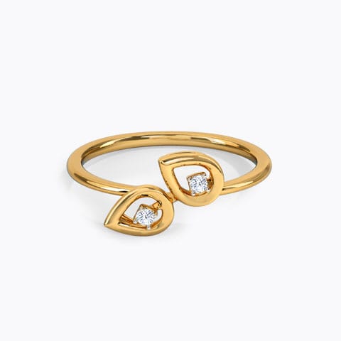 Twin Dewdrops Diamond Ring Twin Dewdrops Diamond Ring