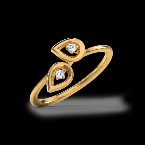 Twin Dewdrops Diamond Ring Twin Dewdrops Diamond Ring