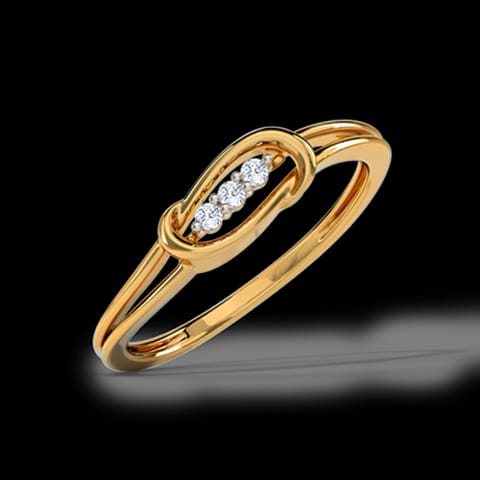 Sleek Interlaced Diamond Ring Sleek Interlaced Diamond Ring