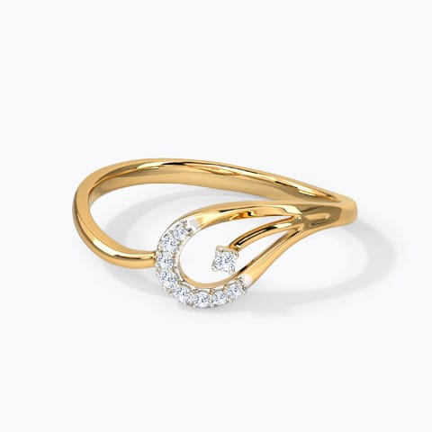 Sleek Paisley Diamond Ring Sleek Paisley Diamond Ring