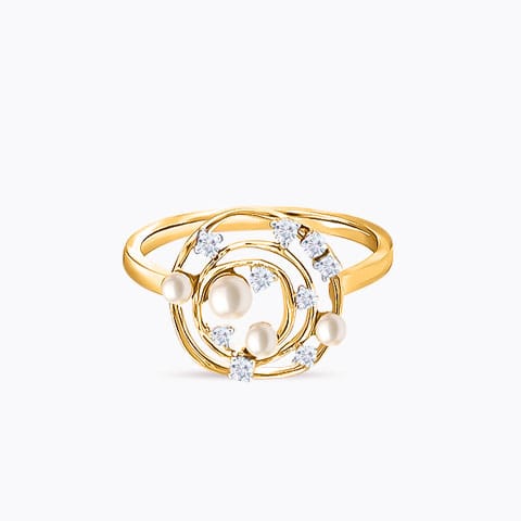 Pearl Swirl Diamond Ring Pearl Swirl Diamond Ring