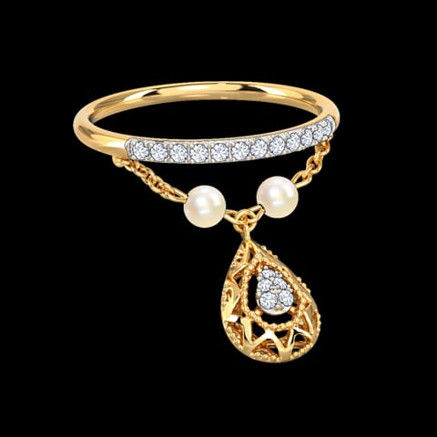 Delightful Drop Pearl Ring Delightful Drop Pearl Ring