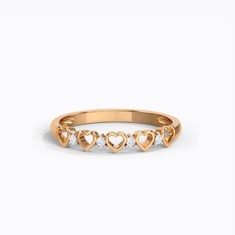 Glowing Heart Diamond Band Glowing Heart Diamond Band