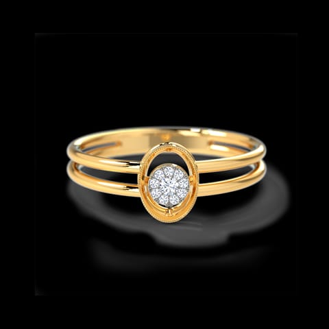 Pleasing Oval Diamond Ring